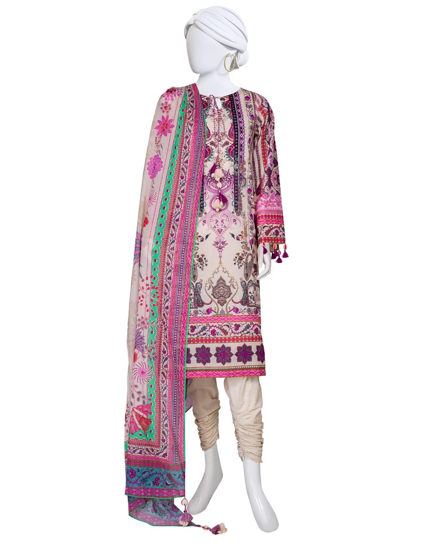 MULTICOLOR LAWN 2PC UNSTITCHED | JLAWN-S-JDS-24-1119 RADINAT-08