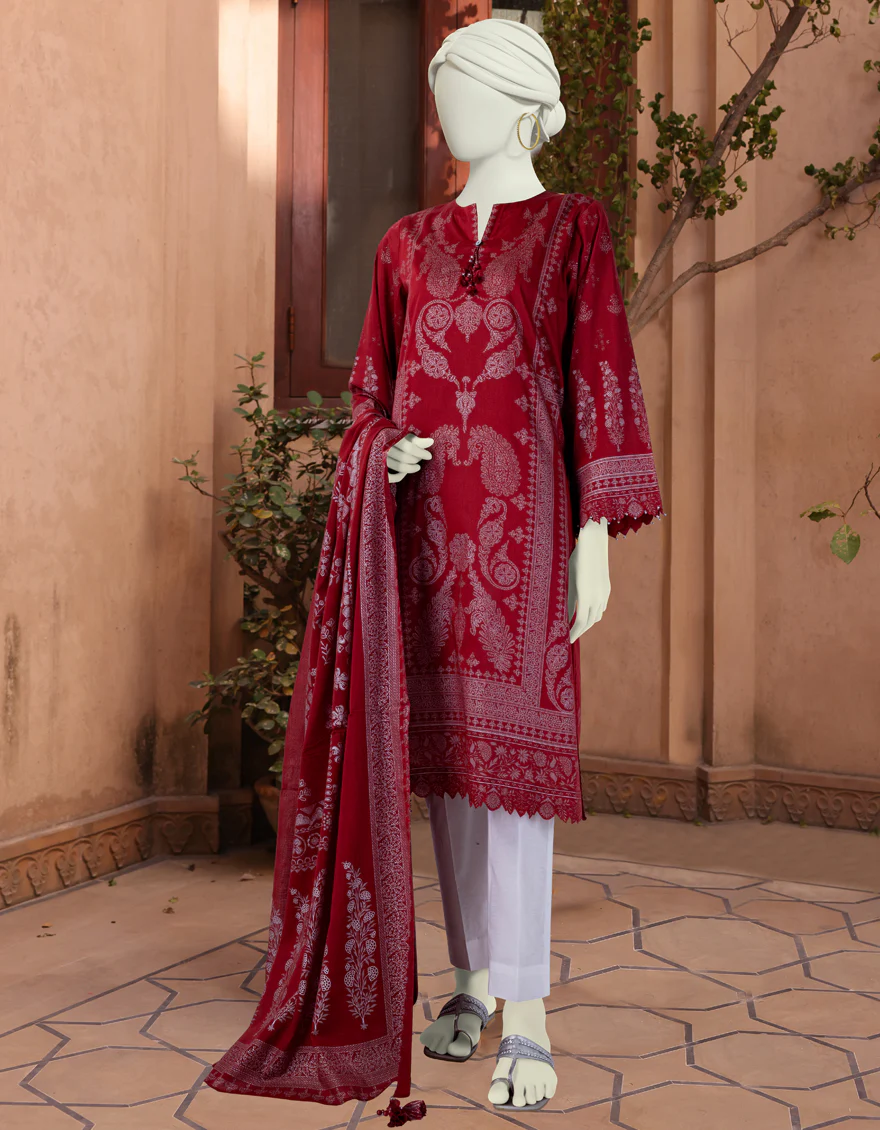 MULTICOLOR LAWN 2PC UNSTITCHED | JLAWN-S-JDS-24-1142 PEARL-03
