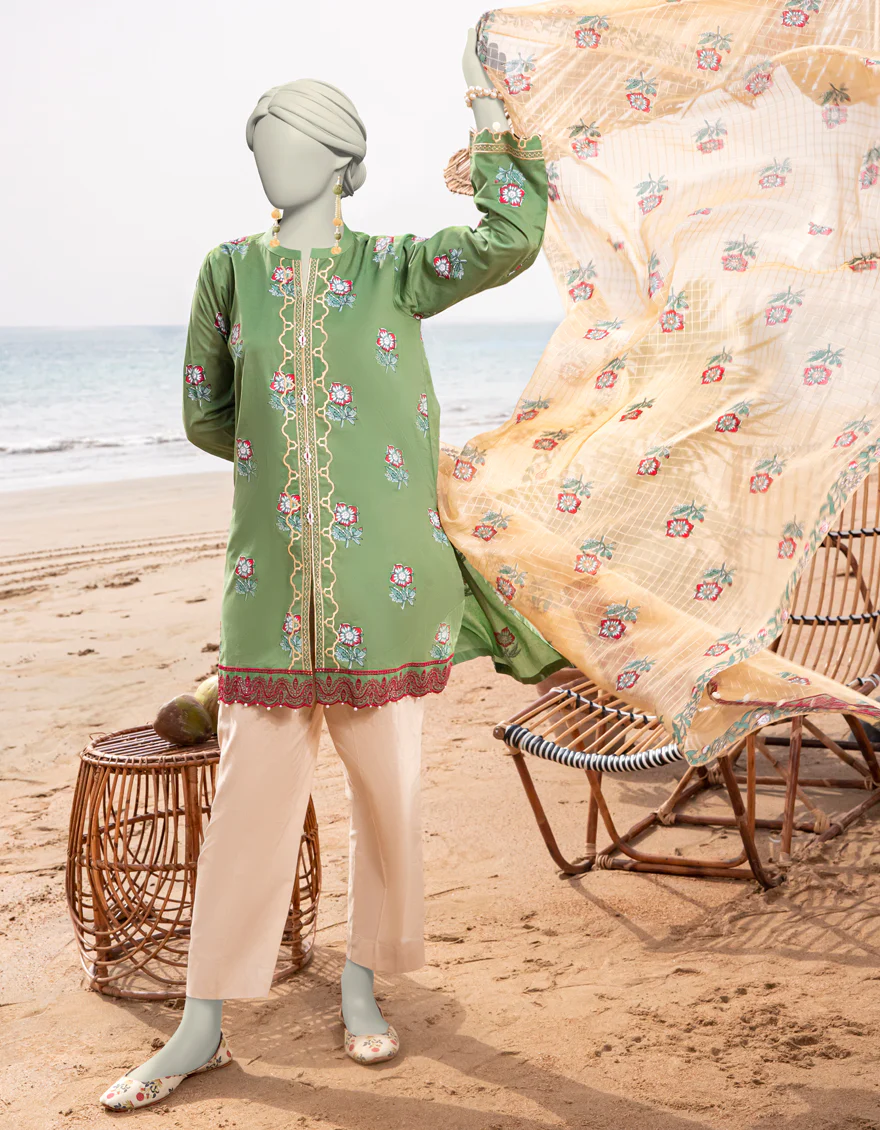 GREEN LAWN 2PC UNSTITCHED | JLAWN-S-JDS-25-1066 BLOCKED PRINT-02