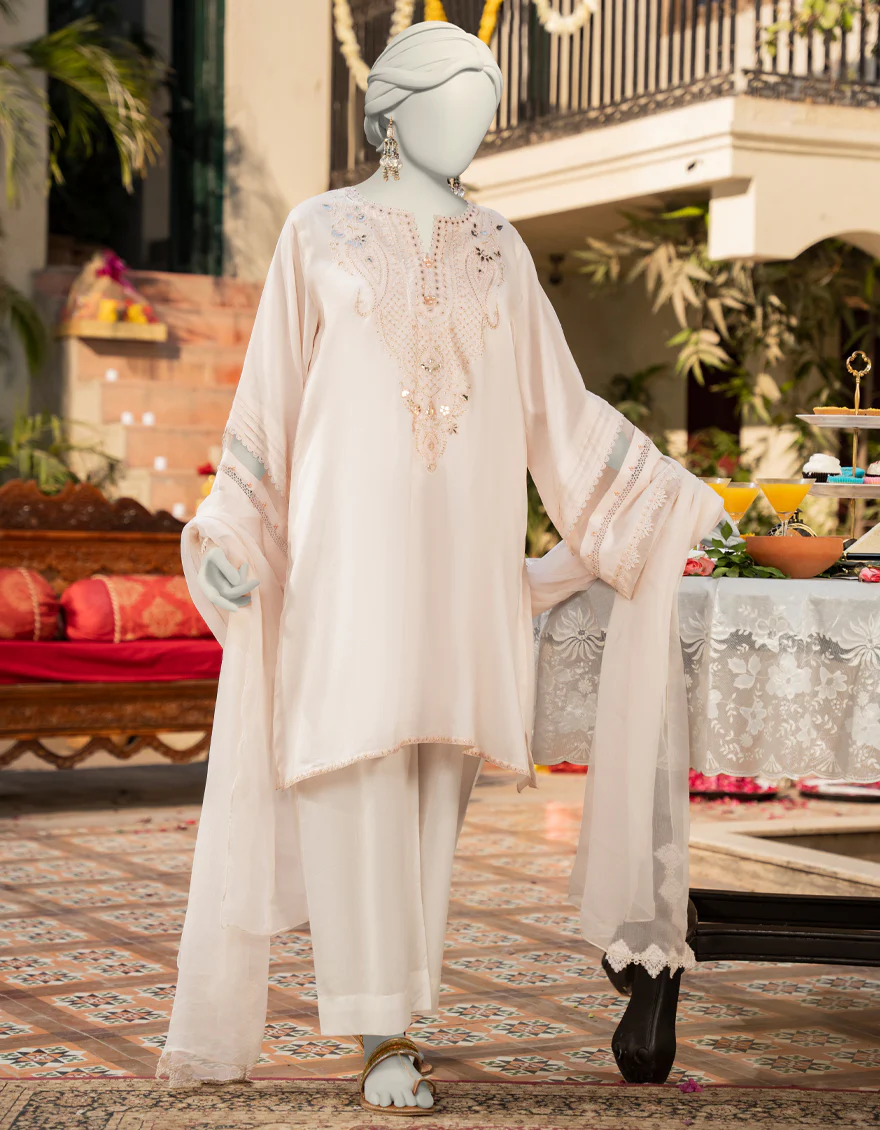 ORANGE LAWN 2PC STITCHED | JLAWN-S-JDS-25-1084/