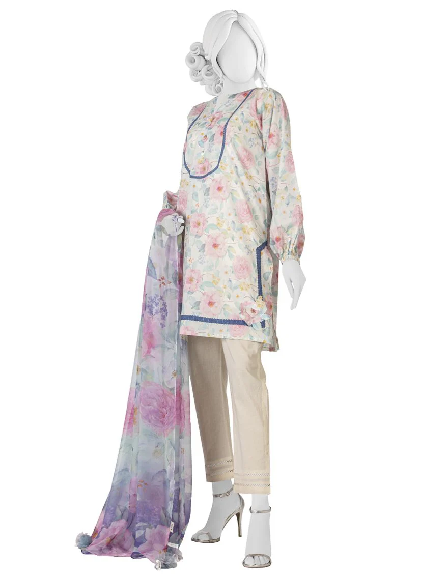 MULTICOLOR 2PC UNSTITCHED | JLAWN-S-JDS-US-22-1027 RAVEN