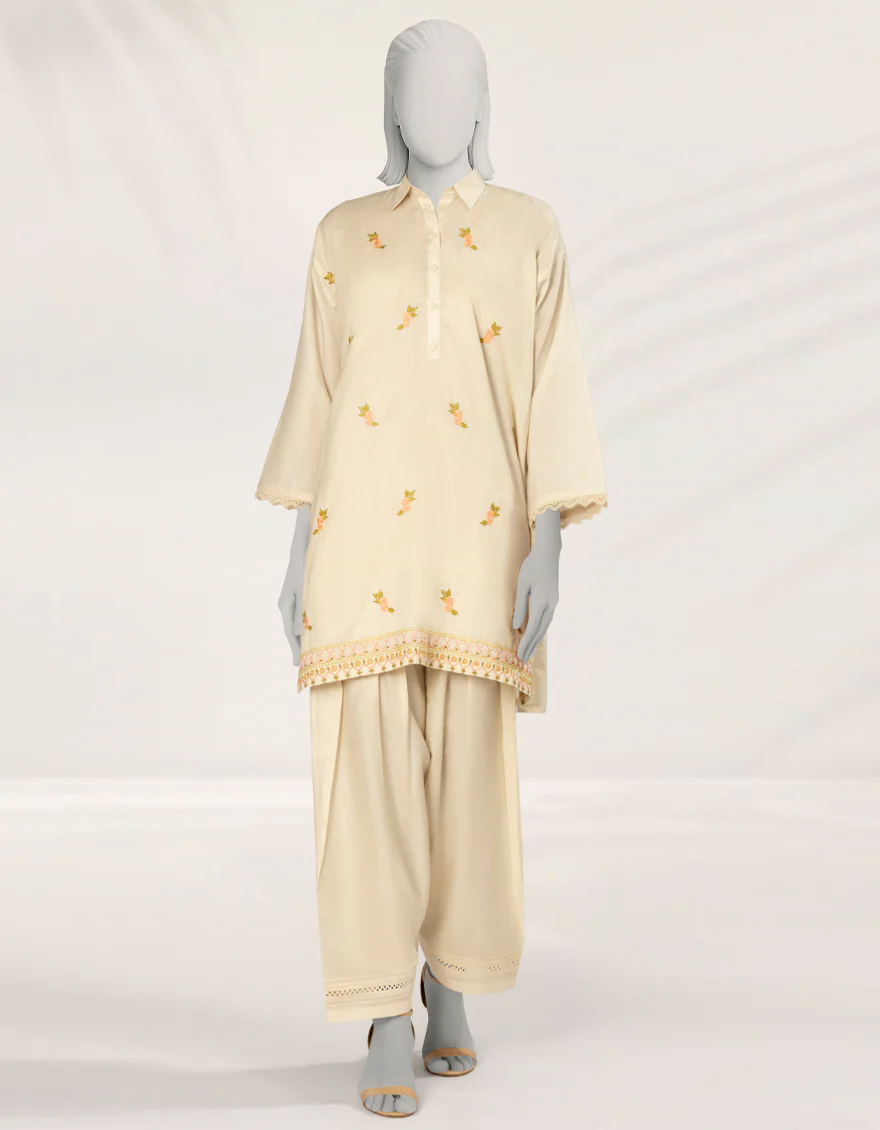 OFF WHITE TEXTURED 2PC STITCHED | JLAWN-S-JST-25-2195/S O'FRIDA GEN Z-03