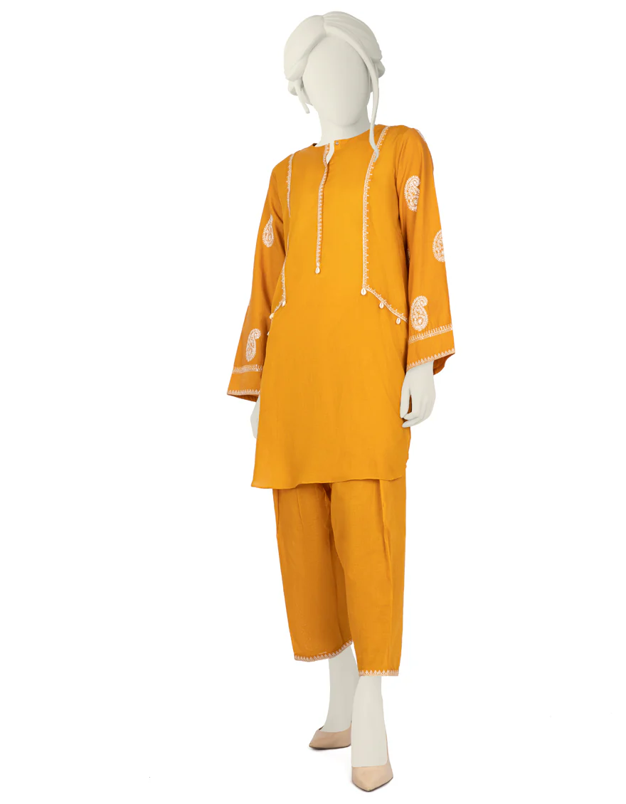 OCHRE LAWN 2PC STITCHED | JLAWN-S-JST-US-22-1626/S SUN FLOWER