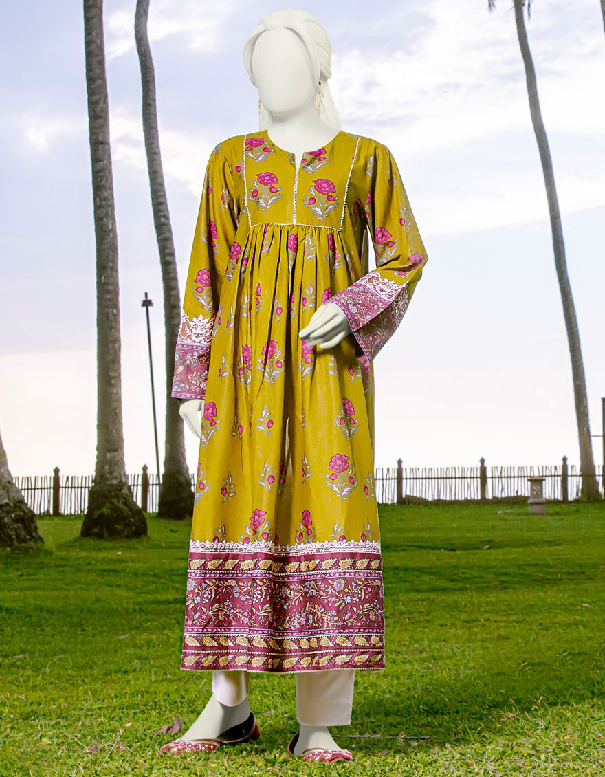 MAROON-GREEN LAWN 1PC UNSTITCHED | JLAWN-S-JSU-US-22-914 BALOTA