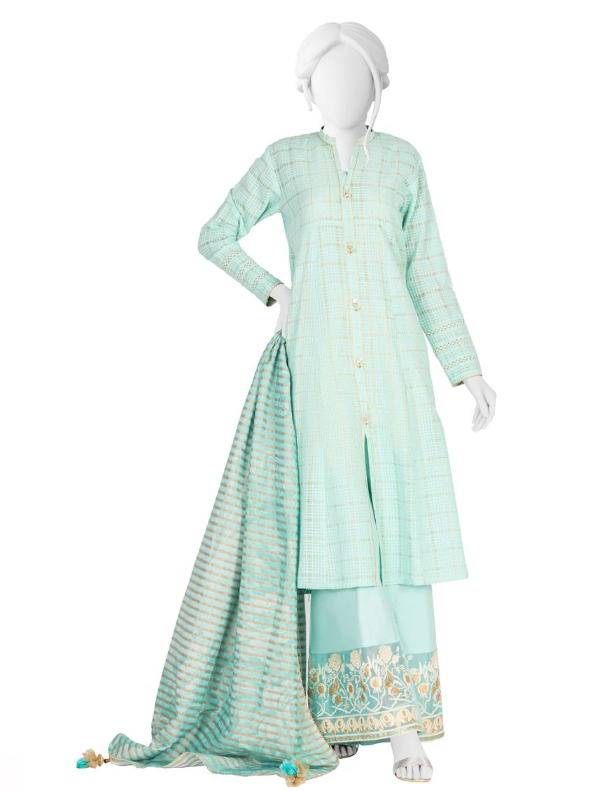 CYAN LAWN 3PC UNSTITCHED | JLAWN-S-US-21-236 ATELIER