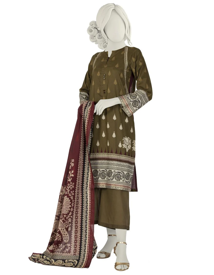 GREEN LAWN 3PC STITCHED | JLAWN-S-US-22-017/S BLOCK HERITAGE