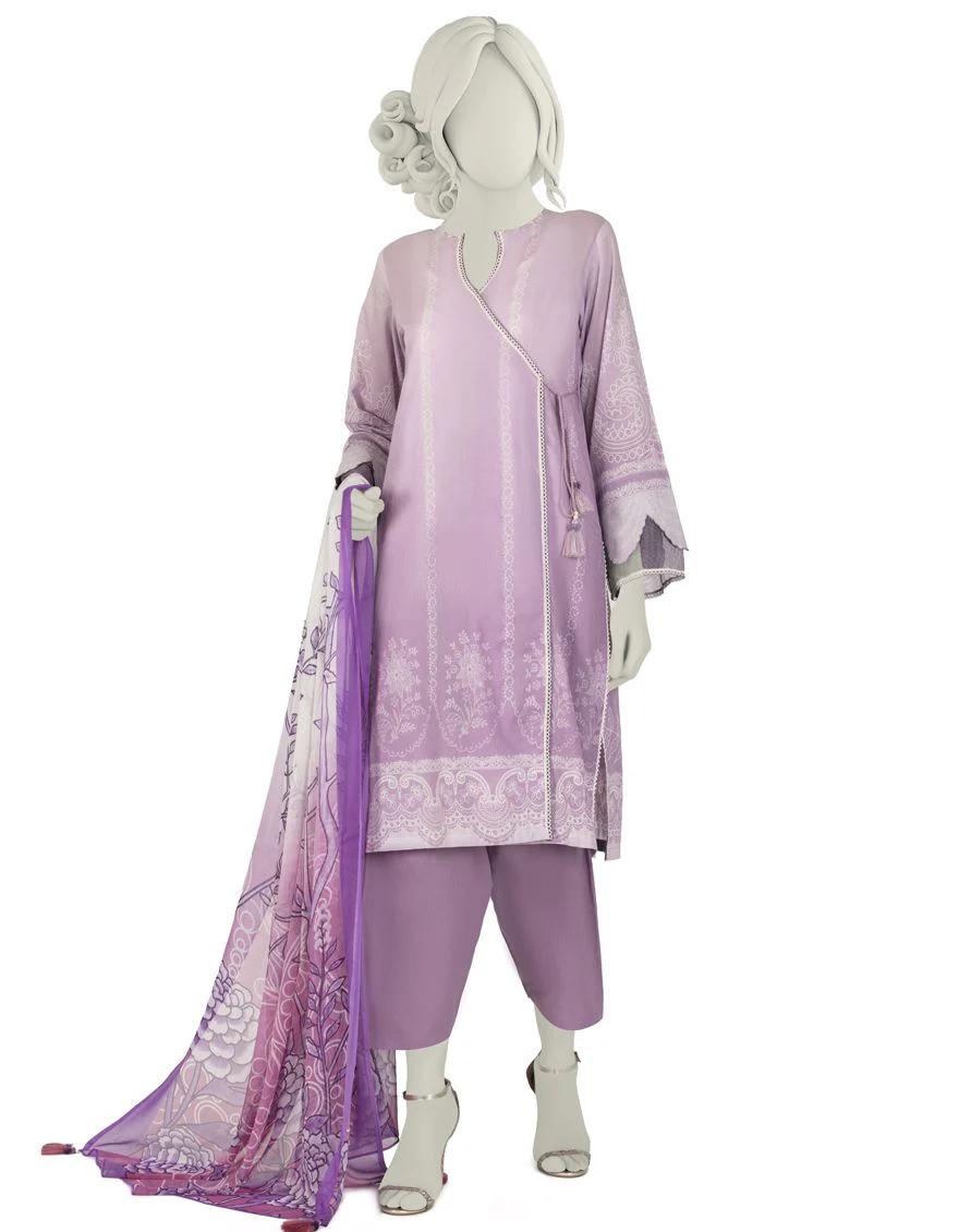LILAC LAWN 3PC STITCHED | JLAWN-S-US-22-036/S HAIDEE