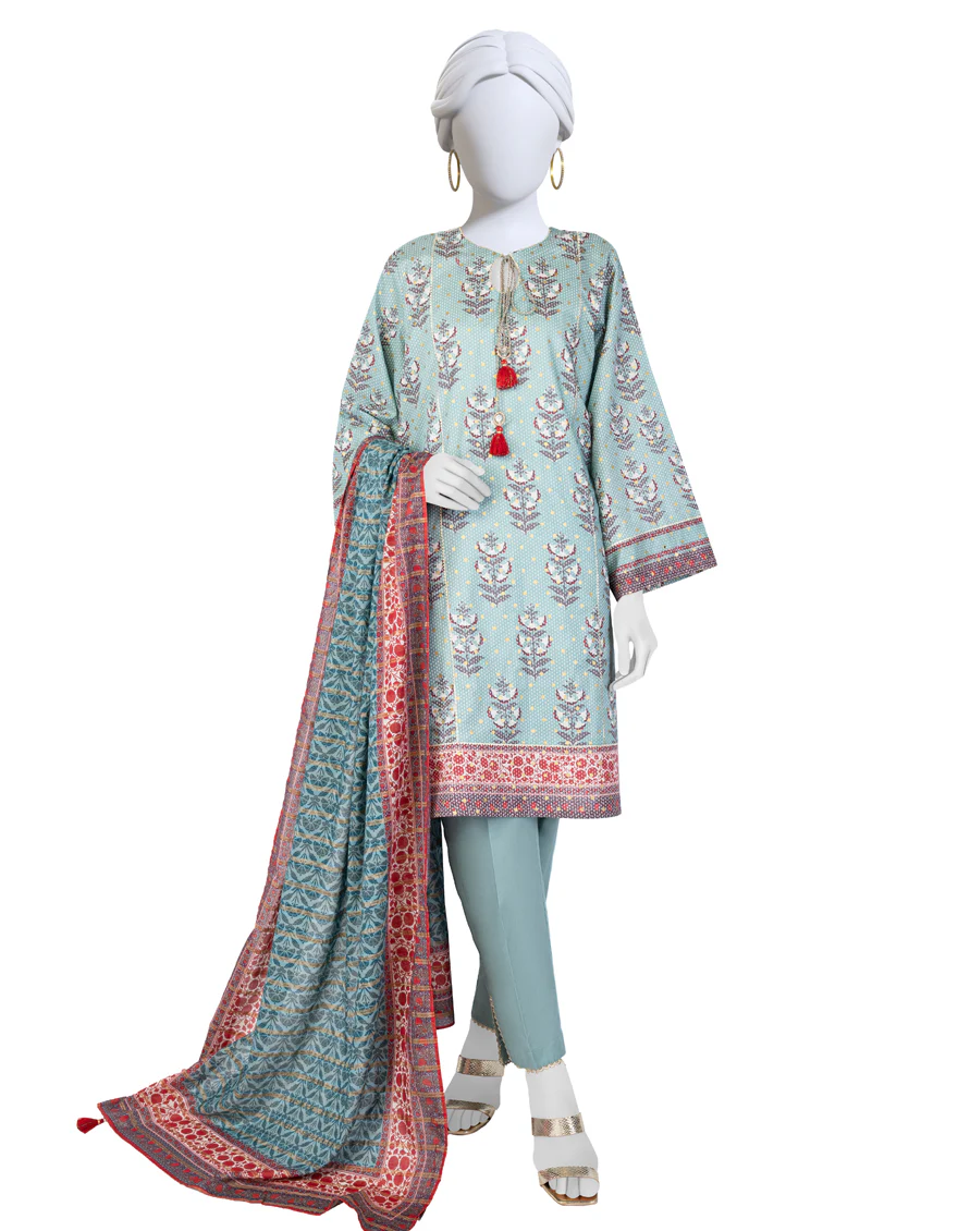 GREEN LAWN 3PC STITCHED | JLAWN-S-US-23-050/S QANAT