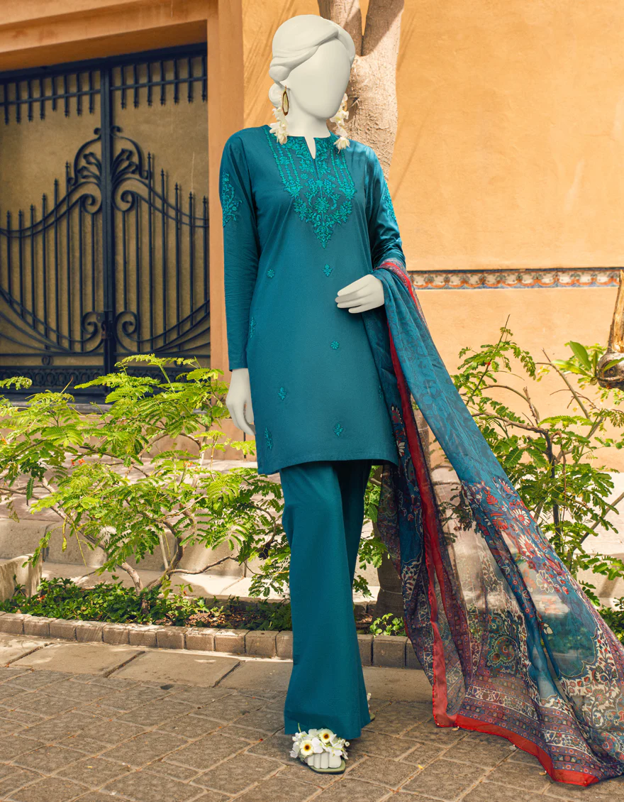 GREEN 3PC STITCHED | JLAWN-S-US-23-373/S RABAT-3