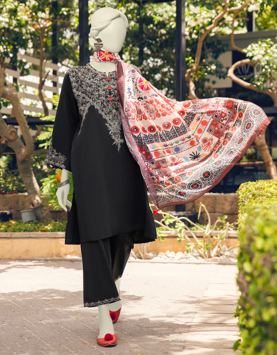 BLACK 3PC STITCHED | JLAWN-S-US-23-378/S MONOCHROME-4