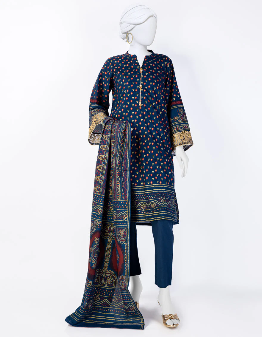BLUE 3PC STITCHED | JLAWN-US-04-070/S
