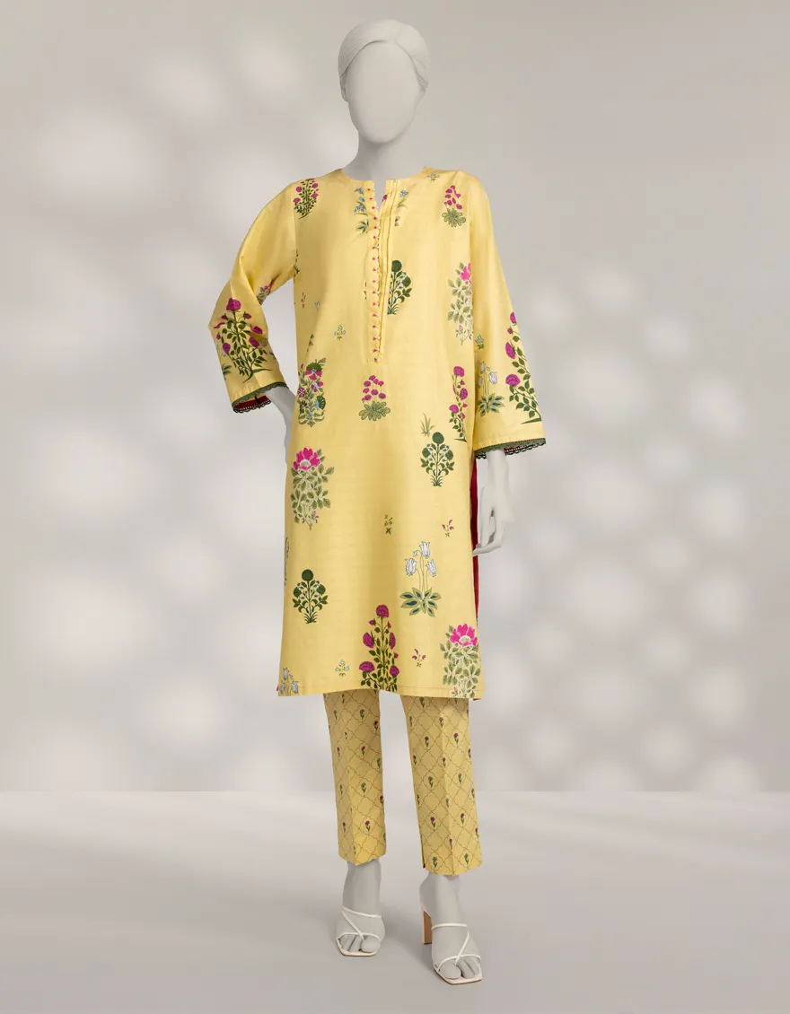 YELLOW DOBBY 2PC STITCHED | JLAWN-W-JST-25-2244/S GYPSY FLORAL-03