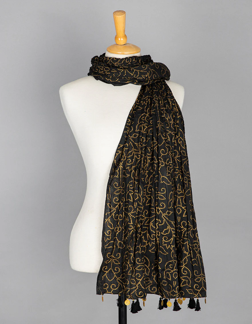 BLACK DUPATTA | JLDP-US-22-059 FB/40*40/90*60