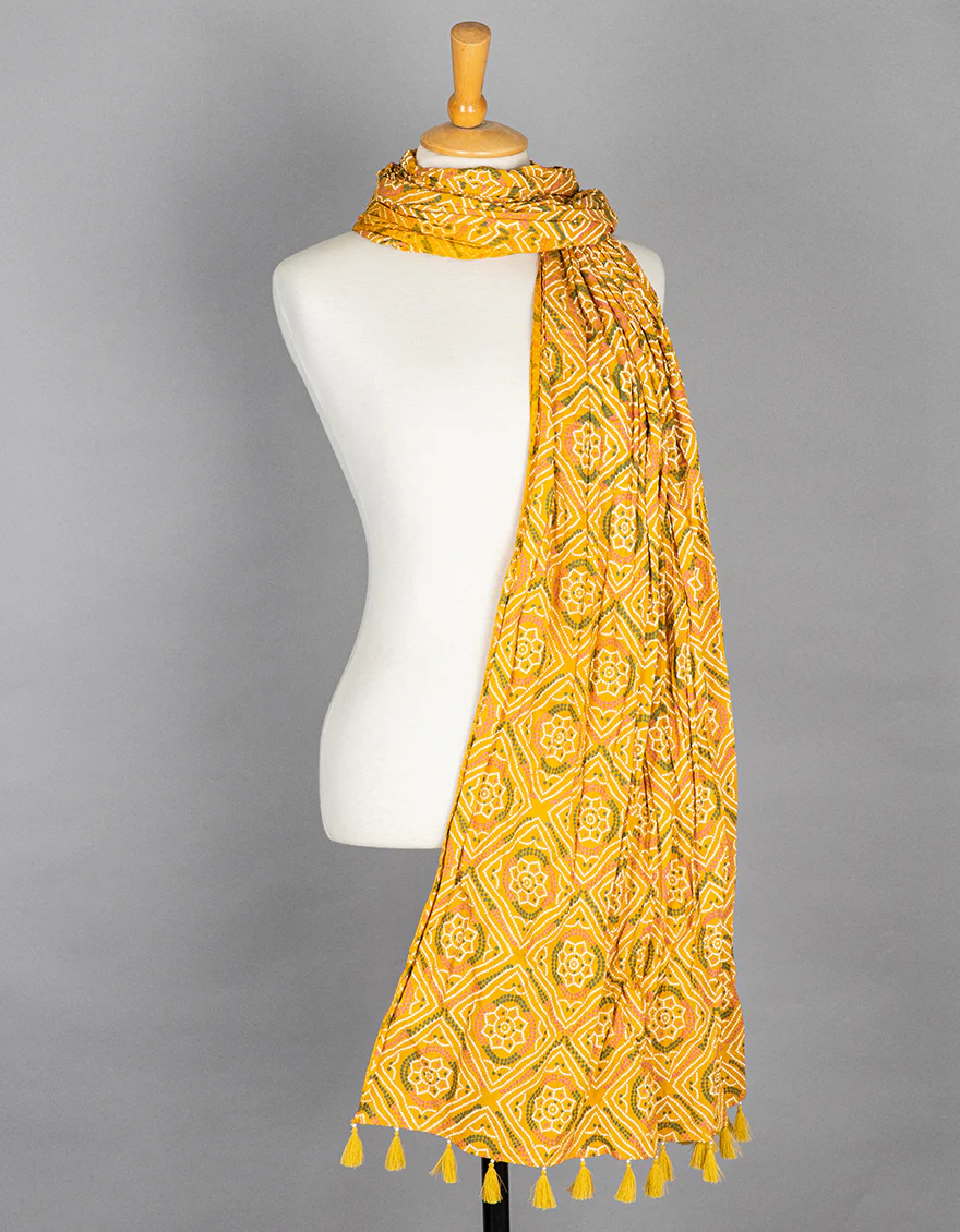 YELLOW DUPATTA | JLDP-US-22-063 FB/40*40/90*60
