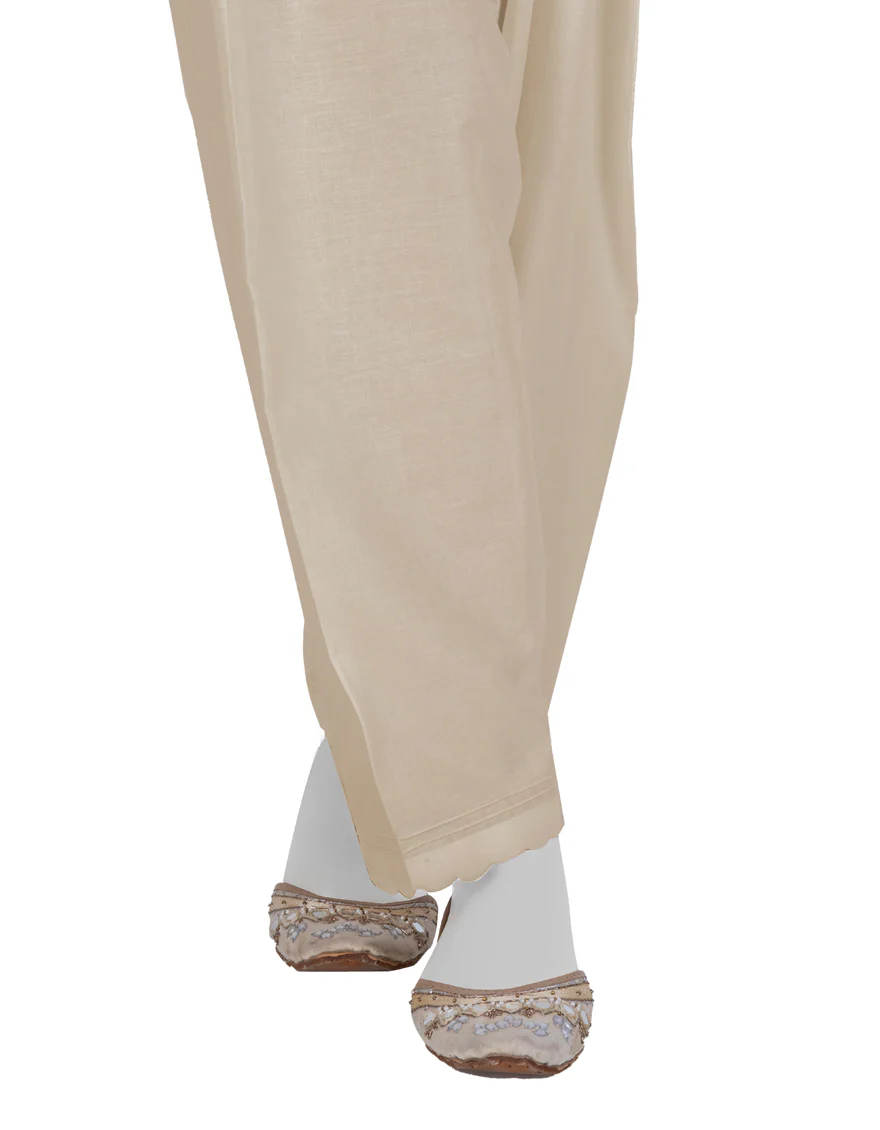 BEIGE LAWN TROUSERS | JLSH-25-8001-D FB/REGULAR-S-04
