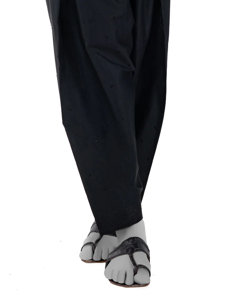 BLACK LAWN SHALWAR | JLSH-25-8014-B FB/BLACK-8014-B