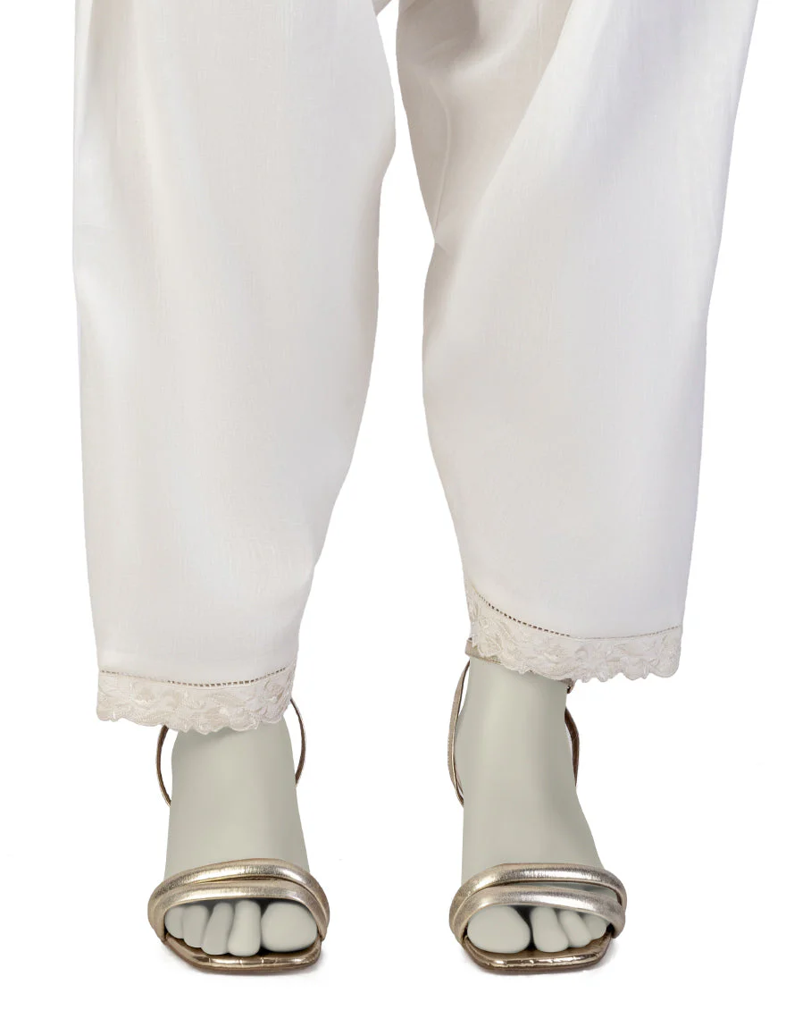 OFF WHITE LAWN SHALWAR | JLSH-25-8031-C FB/EM