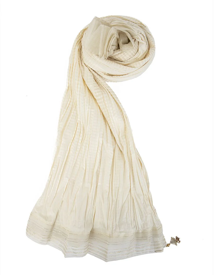 OFF WHITE LAWN STOLE | JLST-S-STL-US-21-2623 FB/STL2-21-005