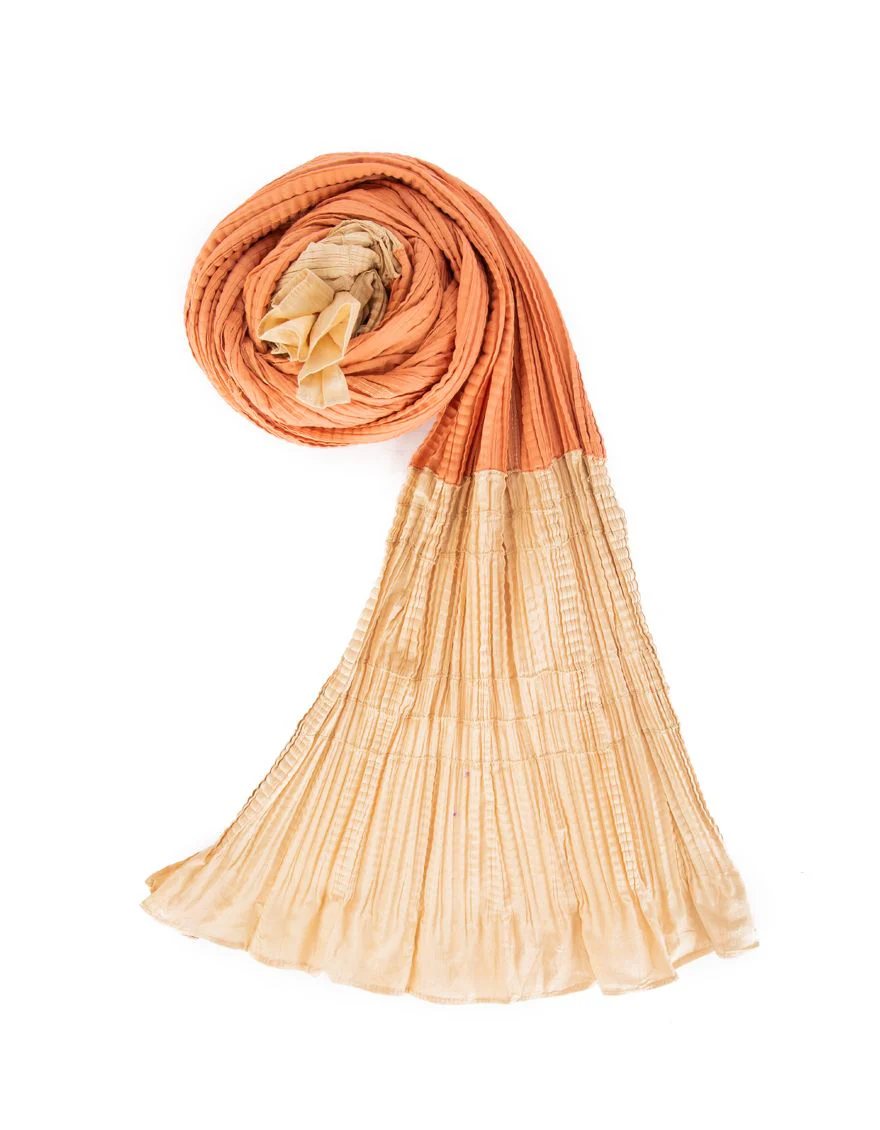PEACH-BEIGE LAWN STOLE | JLST-S-STL-US-21-2626 FB/STL2-21-008