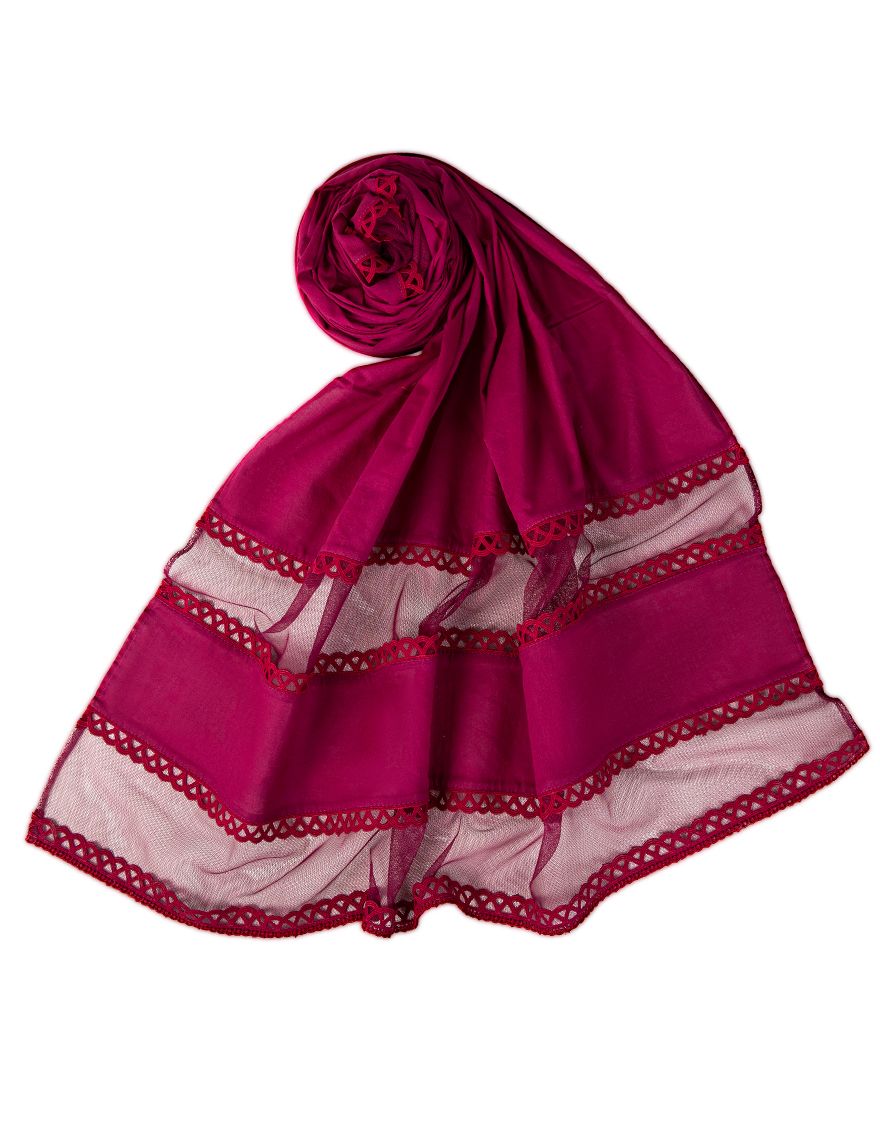 PURPLE PUR LAWN STOLE | JLST-S-STL-US-21-2646 FB/PLUM
