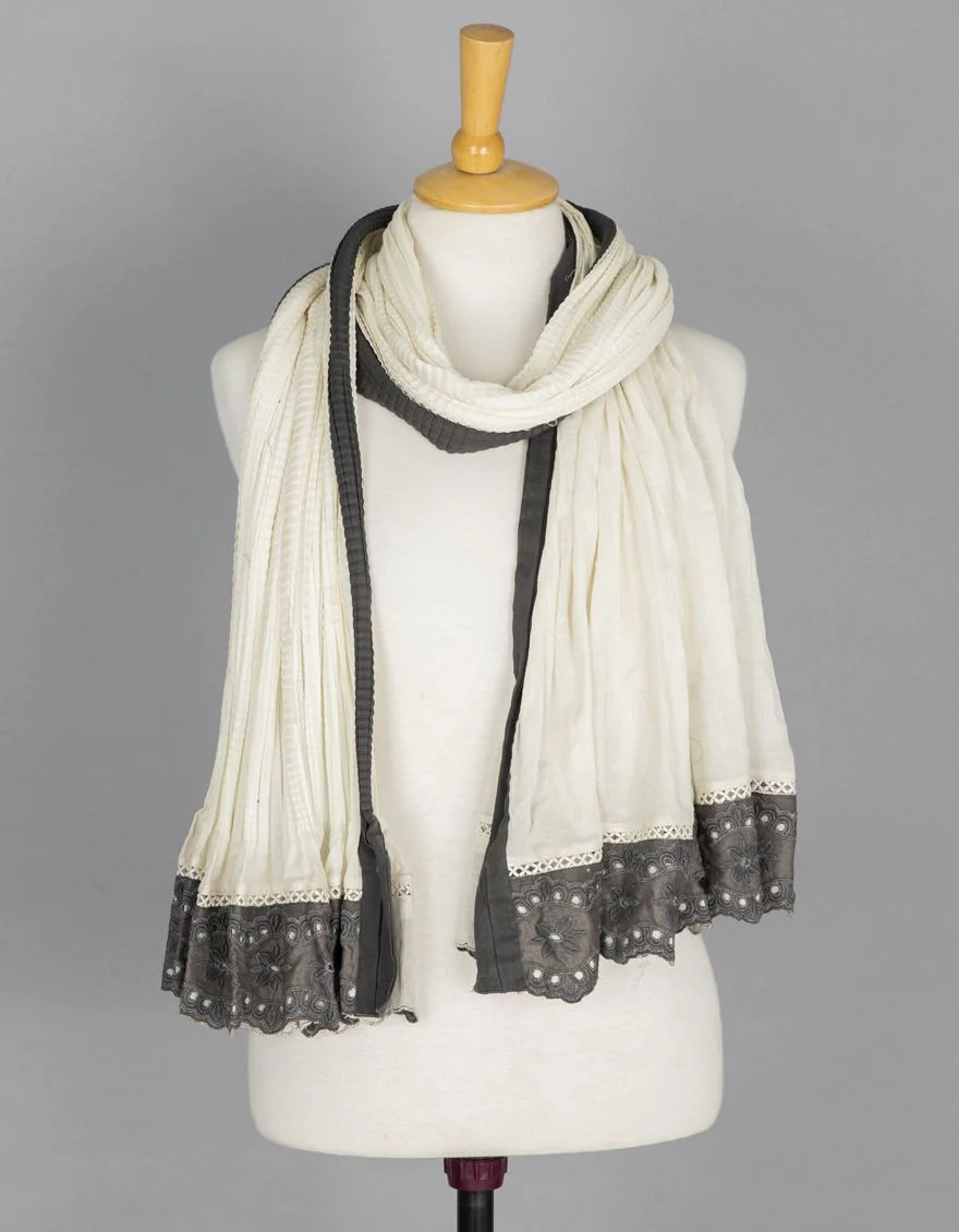 ECRU STOLE | JLST-S-STL-US-22-2606 FB/STL-22-006