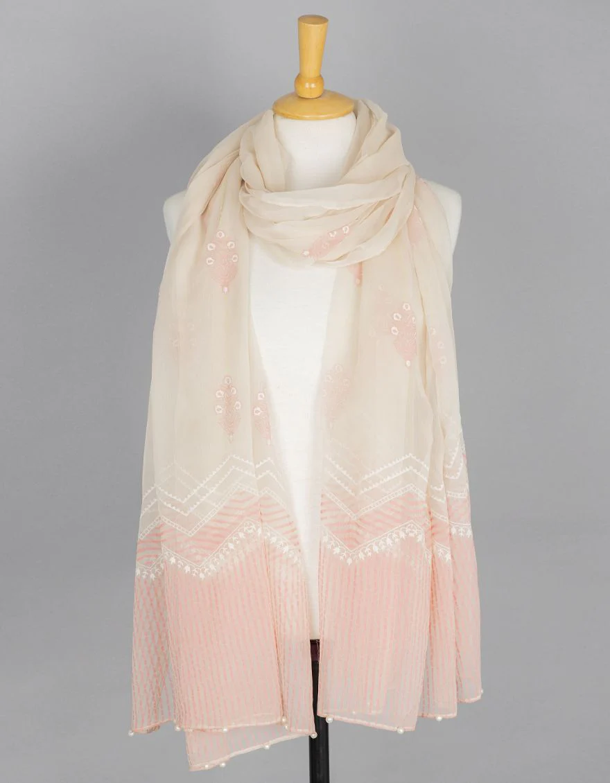 BEIGE STOLE | JLST-S-STL-US-22-2614/A FB/BEIGE ENLIGHT-A