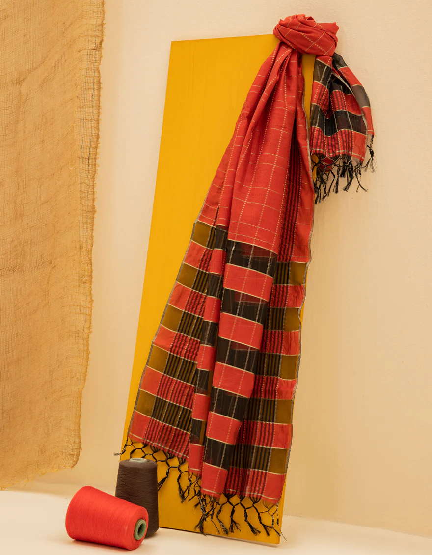 RED NEARANG STOLE | JLST-S-STL-US-22-2639 FB/MSD-011