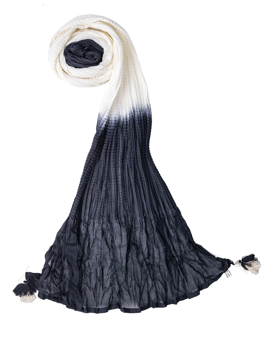 BLACK & WHITE DYED STOLE | JLST-S-STL-US-22-2650 FB/STL3-22-005