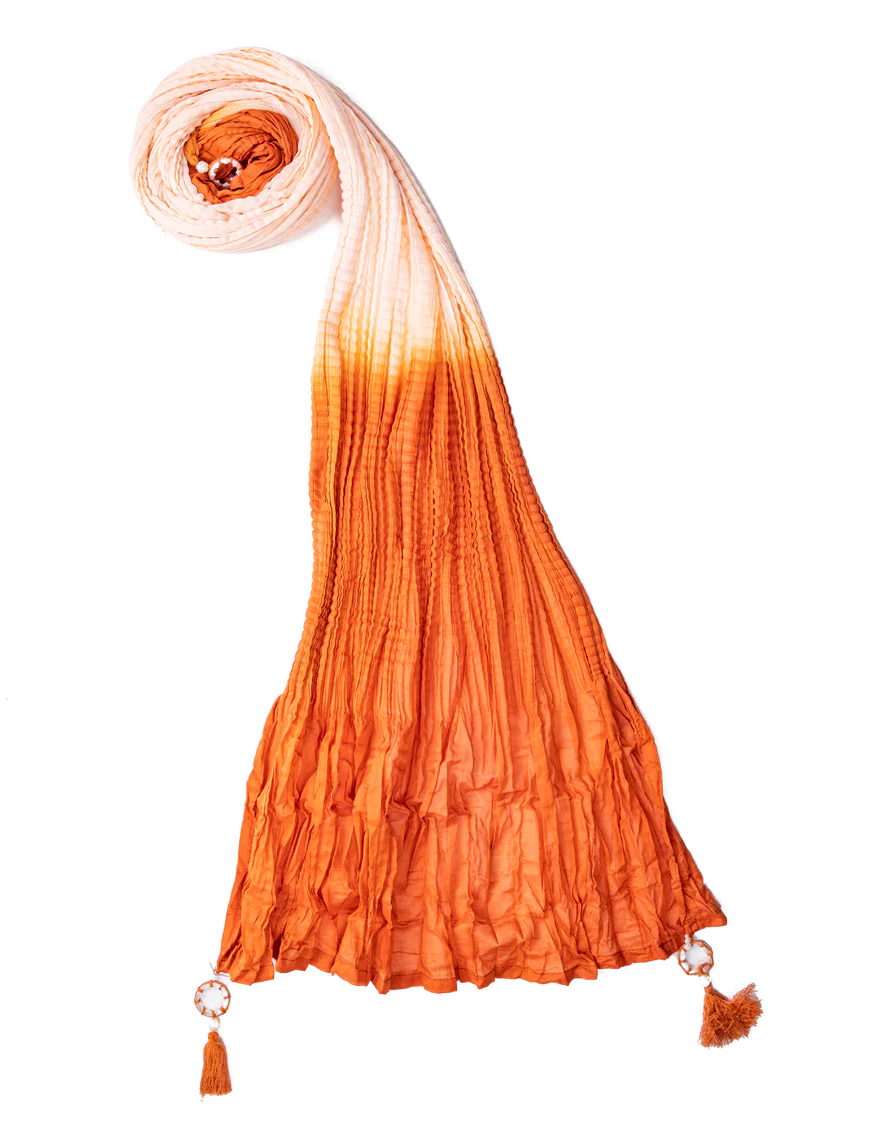 PEACH ORANGE DYED STOLE | JLST-S-STL-US-22-2651 FB/STL3-22-006