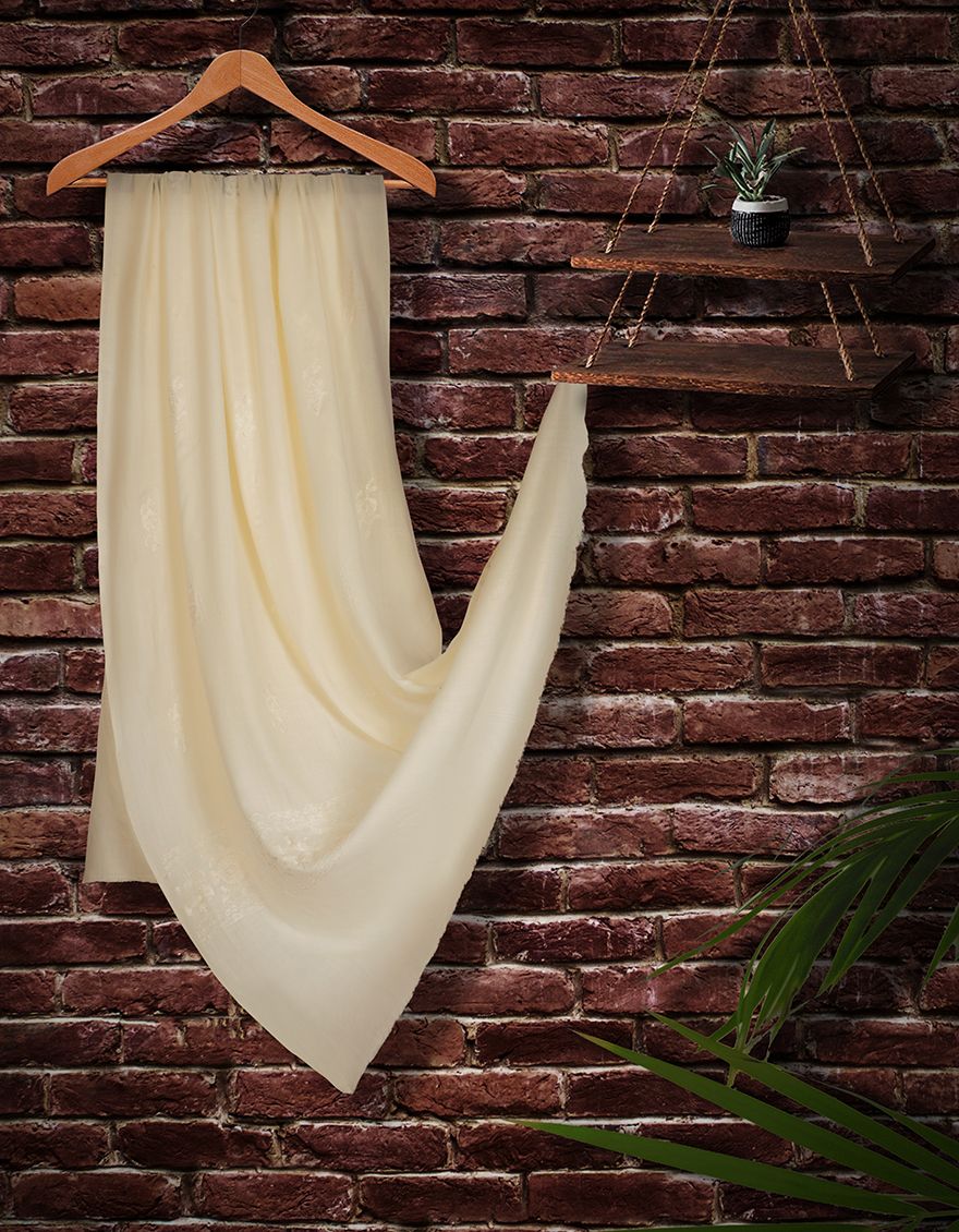 WHITE SHAWL | JSH-SHW-US-21-0020 FB/AARI BORDER SHAWL-WHT