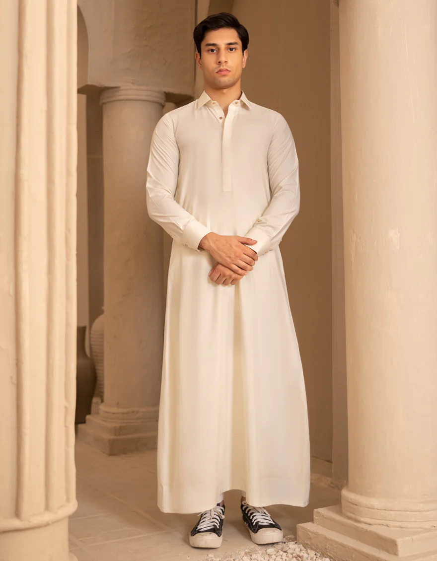 CREAM BLENDED JUBBA | JT-JUBBA-33435/S25/JJ10211-PN
