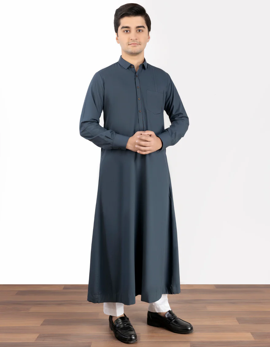 DARK GREY BLENDED JUBBA | JT-JUBBA-US-44235/A23/JJ1012-CL