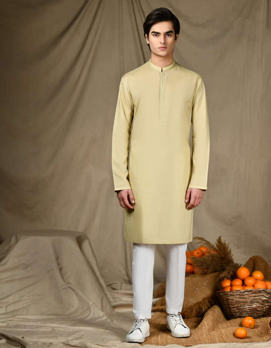 BROWN COTTON KURTA | JTK-S-34645/S24/JJ87