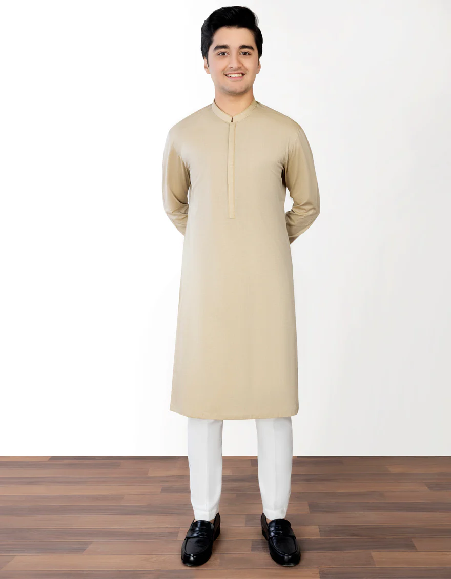BEIGE COTTON KURTA | JTK-S-US-34314/S23/JJ8345-CL