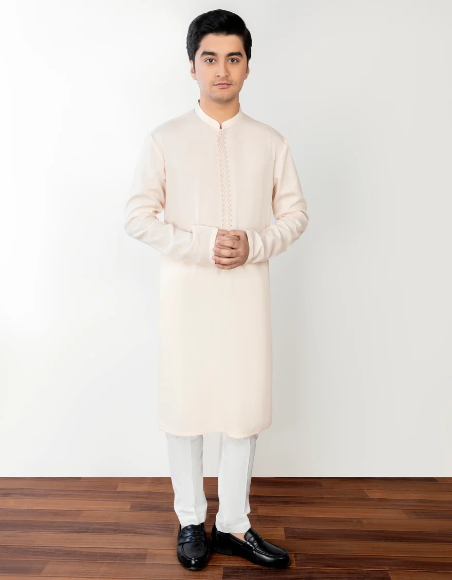 FAWN BLENDED KURTA | JTK-S-US-34321/S23/JJ8719-SF