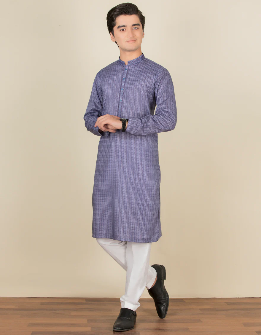 INDIGO KURTA | JTK-S-US-38472/S22/JJ7546-SF
