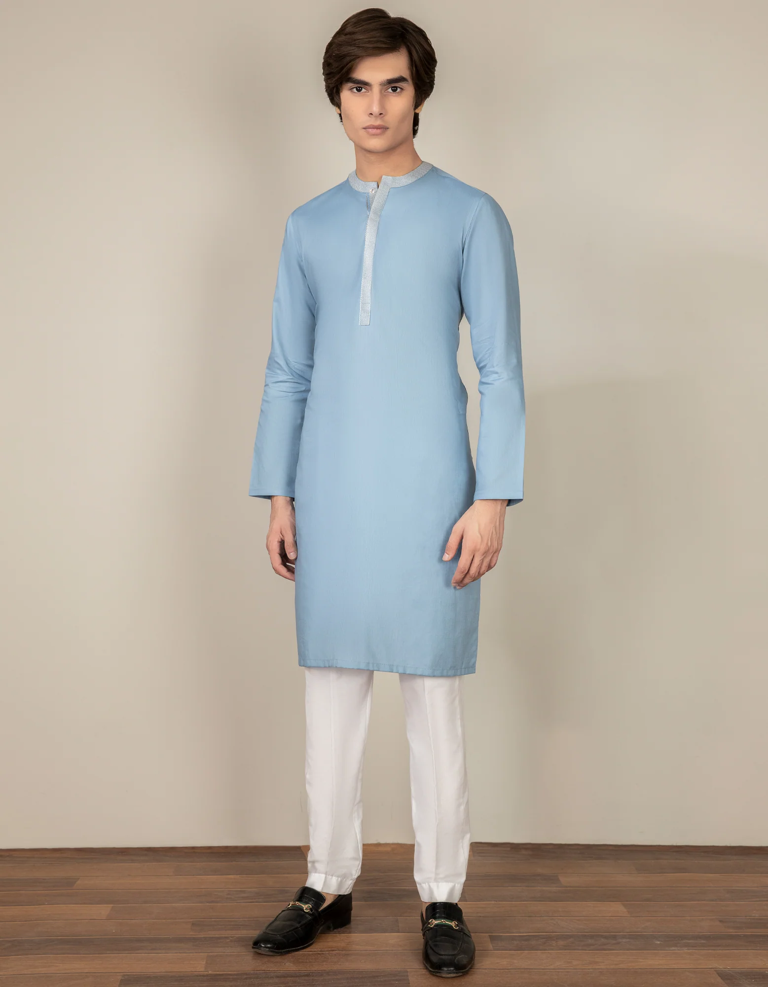 BLUISH GREY COTTON KURTA | JTK-S-US-38508/S22/JJ8133-CL