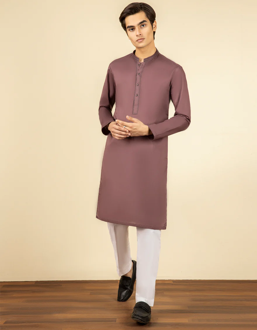 MAUVE COTTON KURTA | JTK-S-US-39353/S22/JJ7546-SF