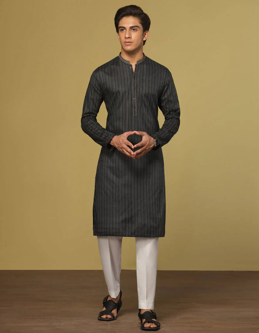 DEEP GREEN COTTON KURTA | JTK-S-US-41155/S22/JJ7546-SF
