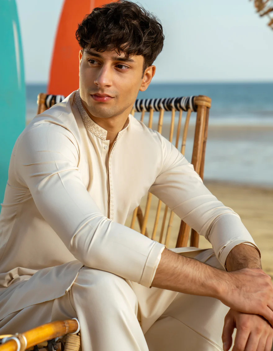 FAWN BLENDED KAMEEZ SHALWAR | JTKS-A-46532/S25/JJ9599-SF - Image 4