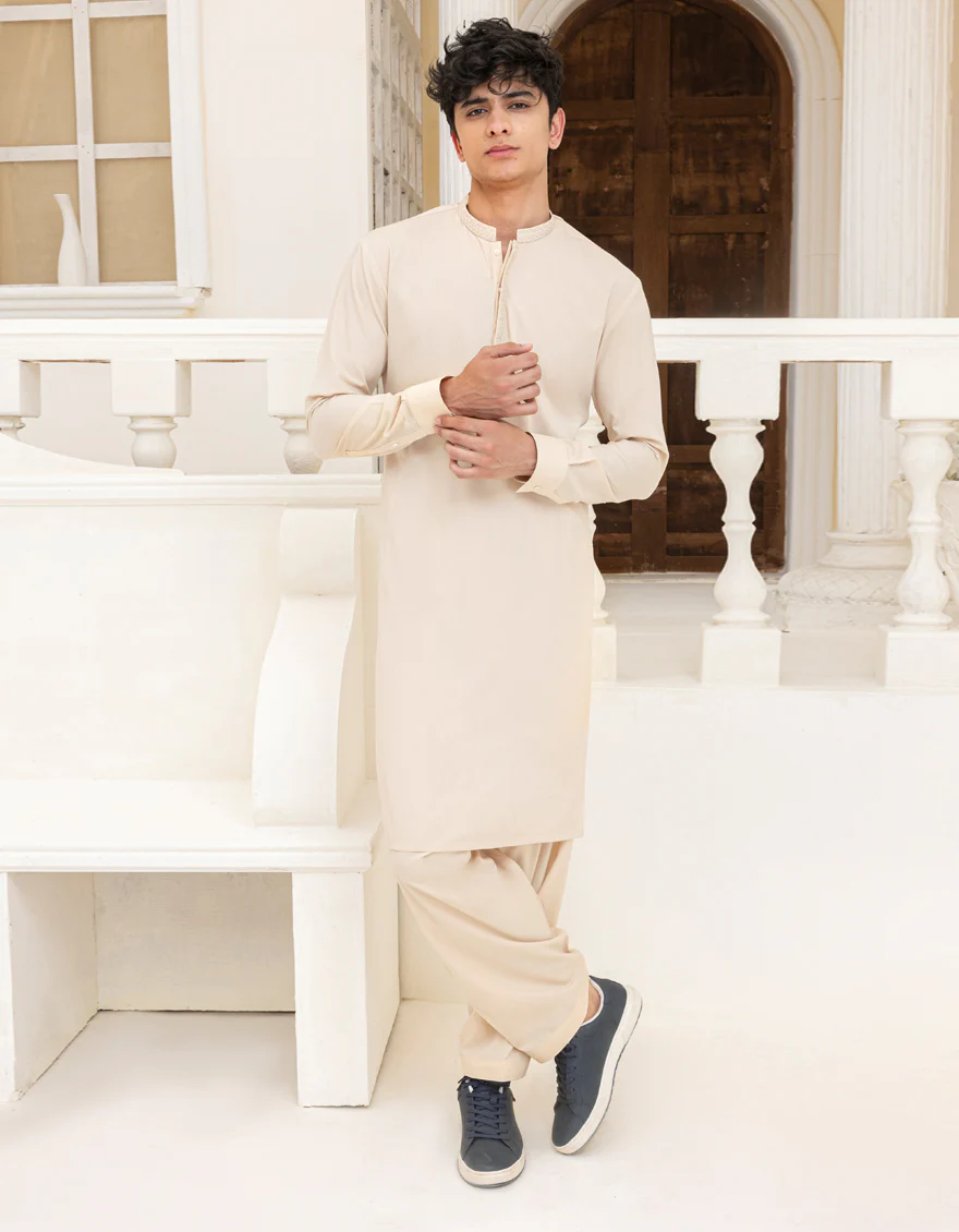 FAWN BLENDED KAMEEZ SHALWAR | JTKS-A-46683/S25/JJ9