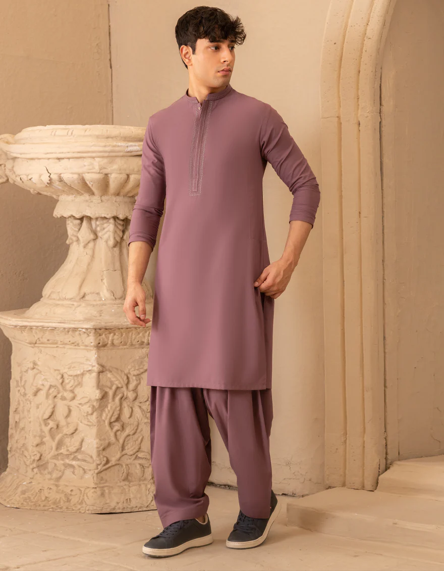 PURPLE BLENDED KAMEEZ SHALWAR | JTKS-A-46685/S25/JJ10032-SF