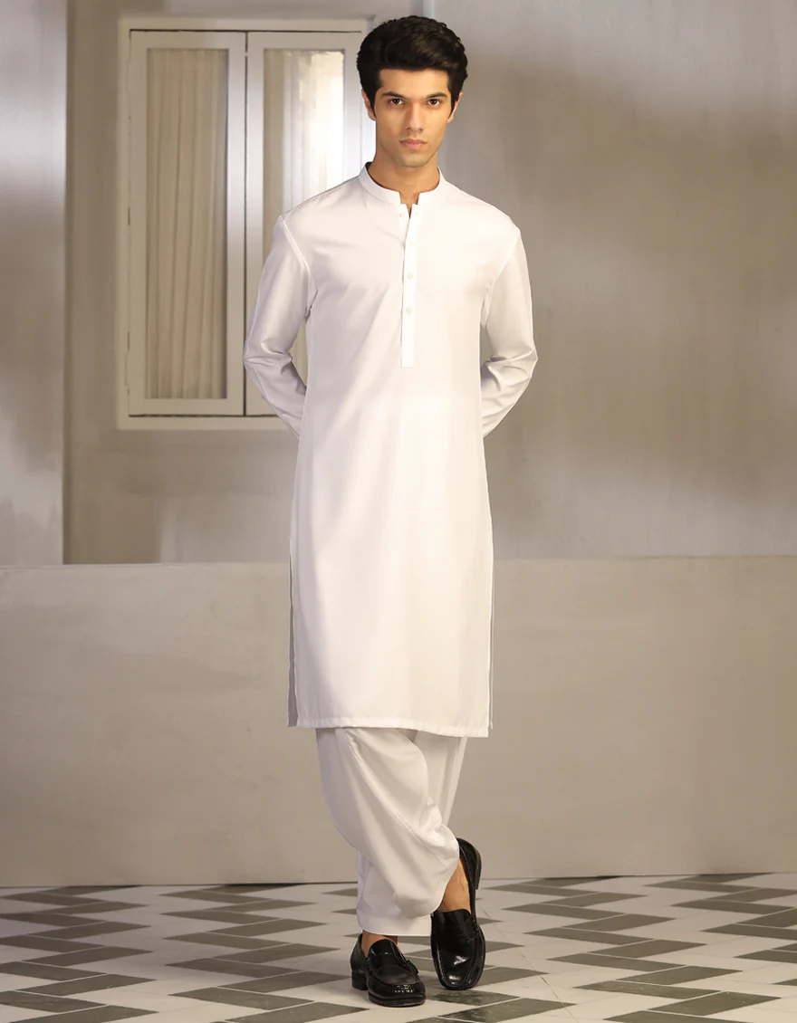 WHITE BLENDED WHITE KAMEEZ SHALWAR | JTKS-A-US-40223-R5-AP/S23/JJ8732-PN