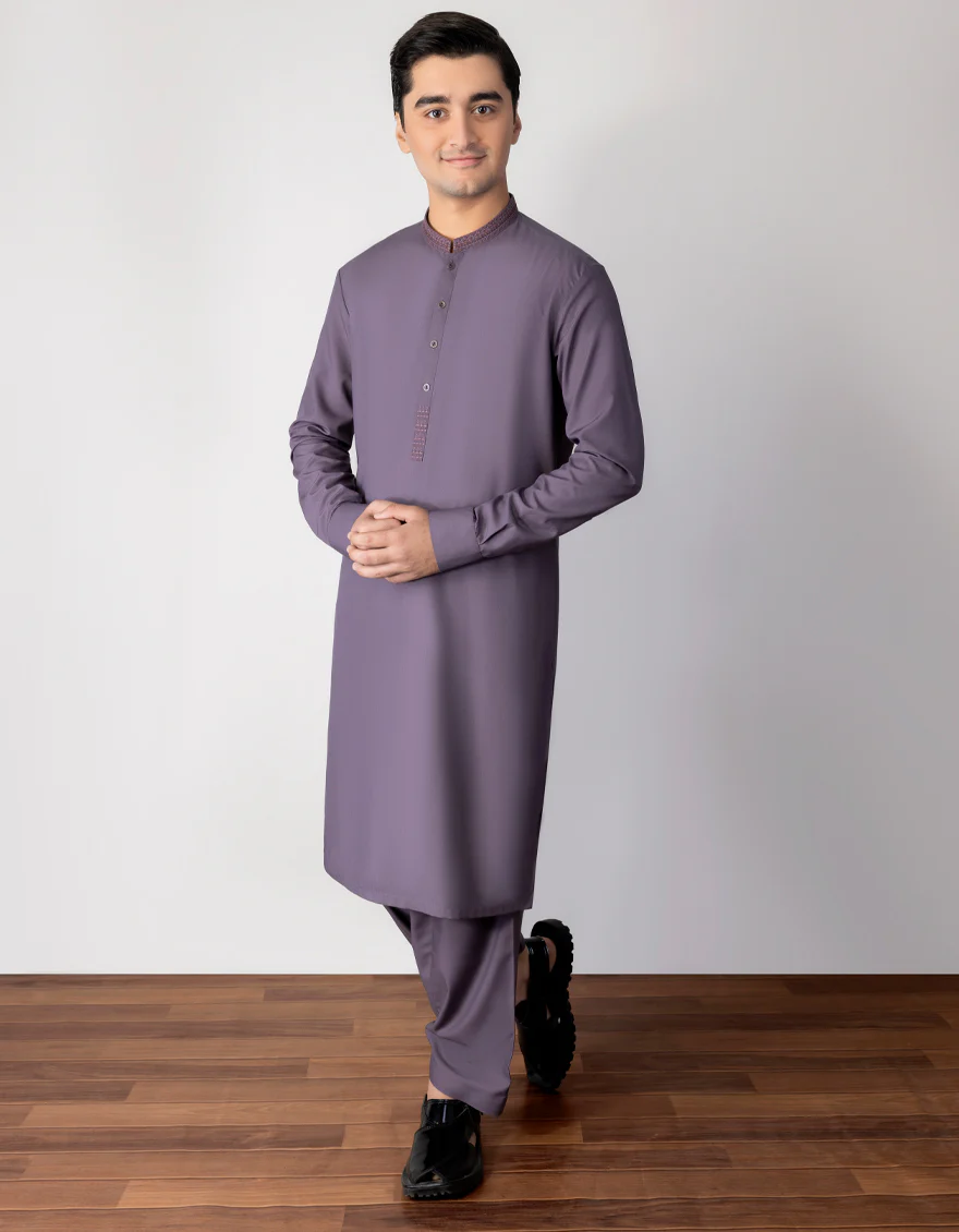 PURPLE BLENDED KAMEEZ SHALWAR | JTKS-S-US-38691/S23/JJ8713-SF