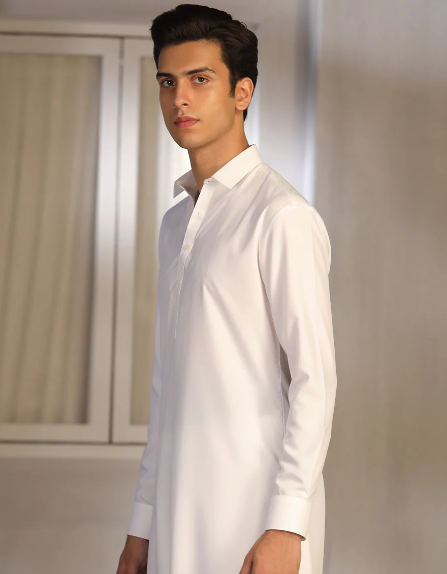 WHITE BLENDED KAMEEZ SHALWAR | JTKS-S-US-40224-R4-AP/S23/JJ8732-PN - Image 3