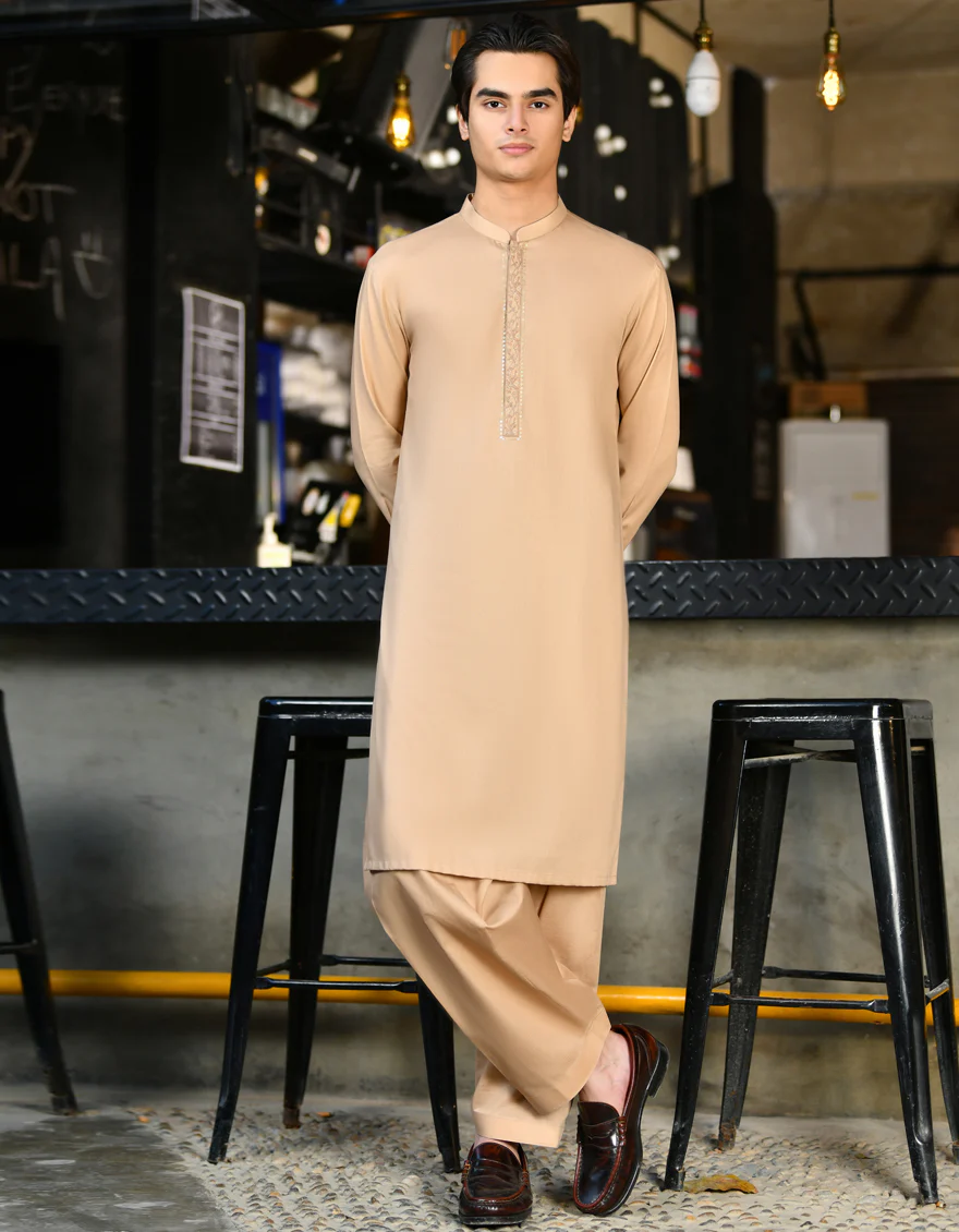 BROWN KAMEEZ SHALWAR | JTKS-US-24-34475
