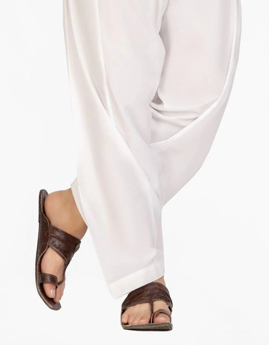 WHITE BLENDED SHALWAR | JTS-102-R14/S24-JJ1010-PN