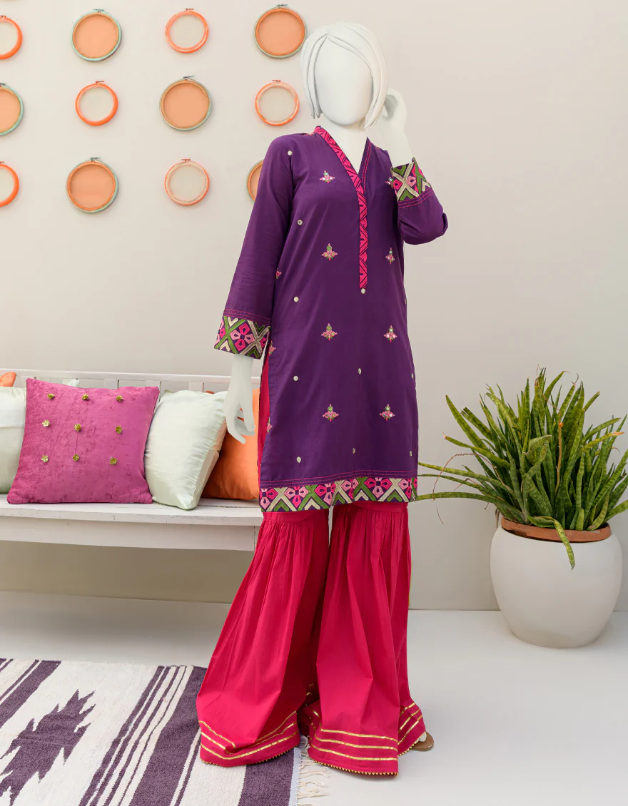 PURPLE LAWN KURTI | JYGK-S-JJTK-US-23-073 FB/RFD