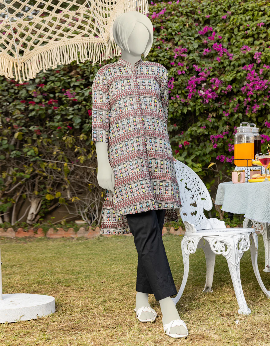 MULTICOLOR LAWN KURTI | JYGK-S-JTS-25-4010 FB/ESSENTIALS-T-10