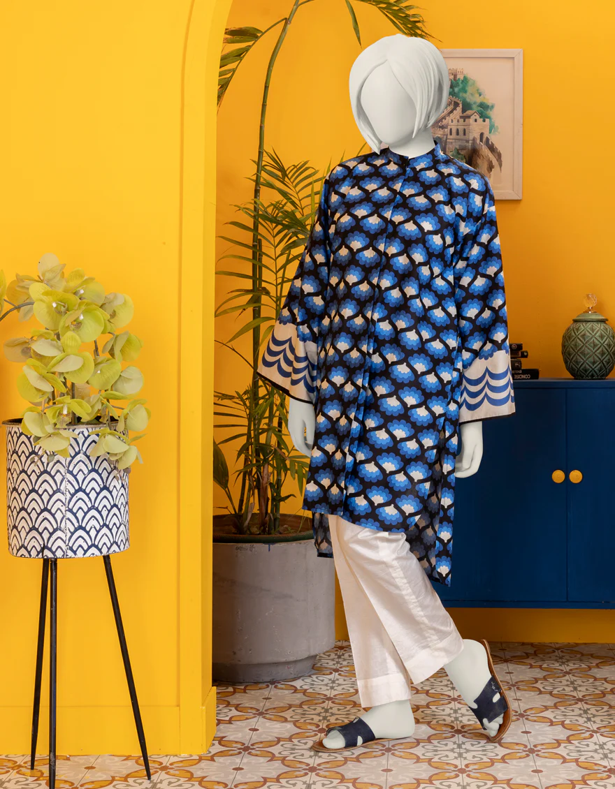 BLUE PRINTED KURTI | JYGK-S-JWT-24-4004 FB/ESSENTIALS-T-11